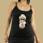 Pijama Batola en tiras negro claro con aplique