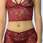 Conjunto de 3 piezas en encaje