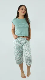 Pijama Capri Calma Olivo