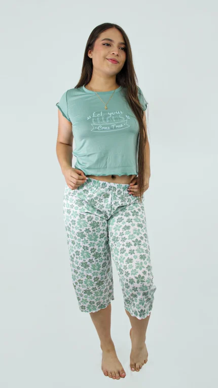 Pijama Capri Calma Olivo
