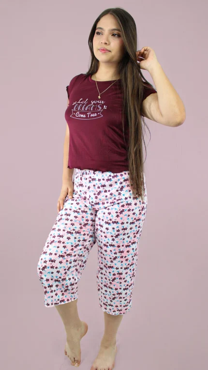 Pijama Capri Calma Vino