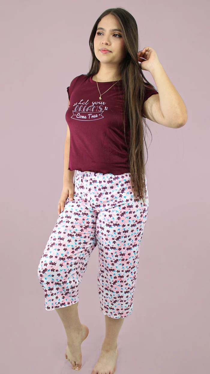 Pijama Capri Calma Vino