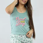 Pijama Short Calma Oliva