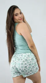 Pijama Short Calma Oliva